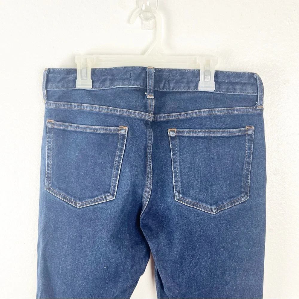 EVERLANE Dark Wash Straight Leg Five Pockets Uniform Jeans, Size 30 x 30